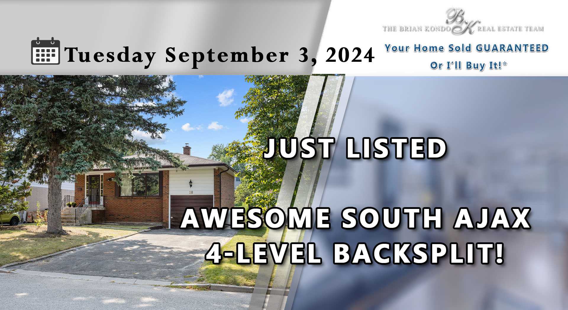 JUST LISTED: AWESOME SOUTH AJAX 4-LEVEL BACKSPLIT! $789,000!