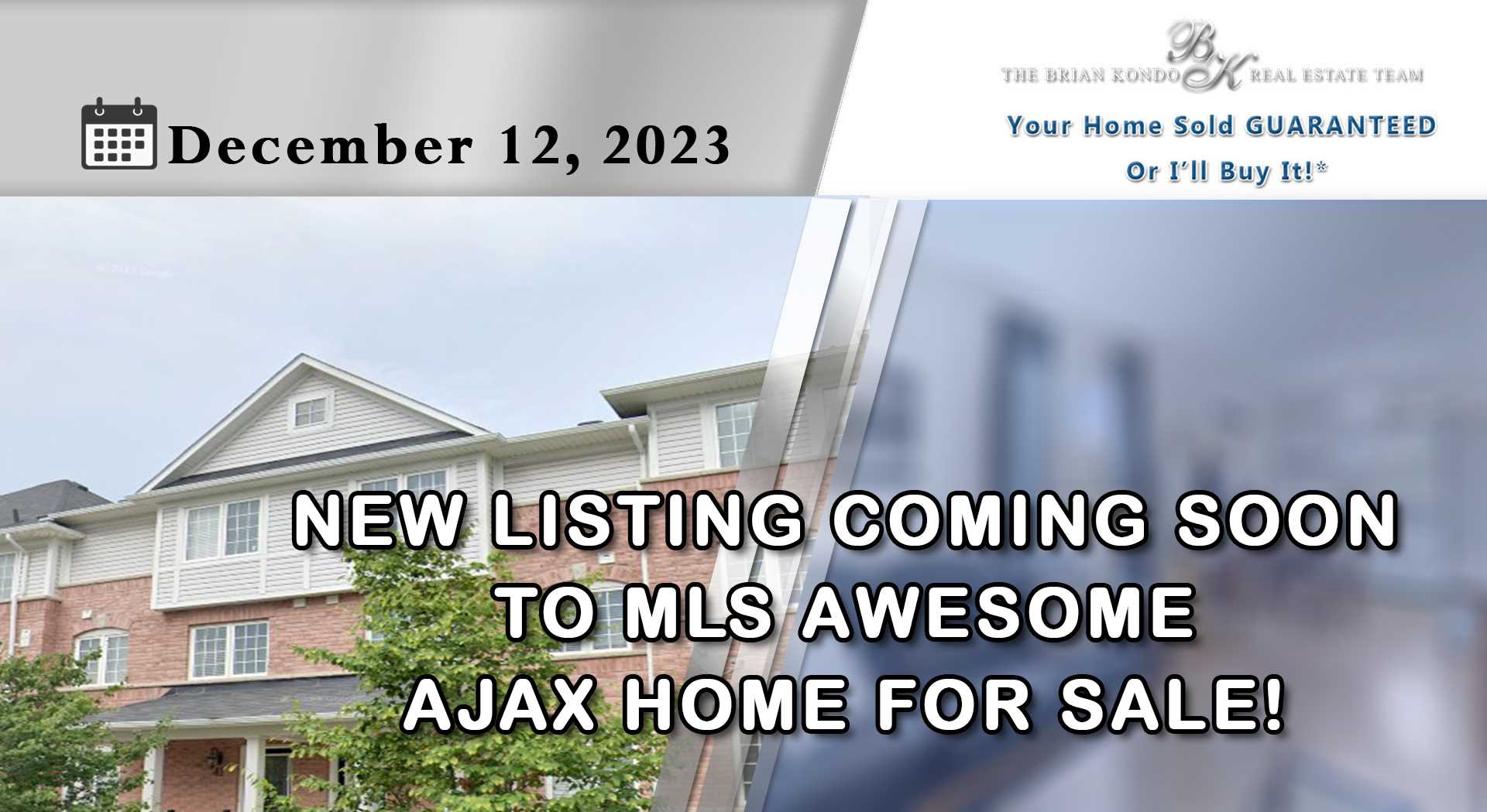 NEW LISTING COMING SOON TO MLS AWESOME AJAX HOME FOR SALE!