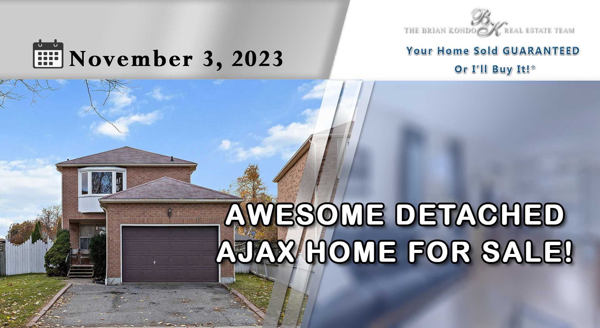 AWESOME DETACHED AJAX HOME FOR SALE!