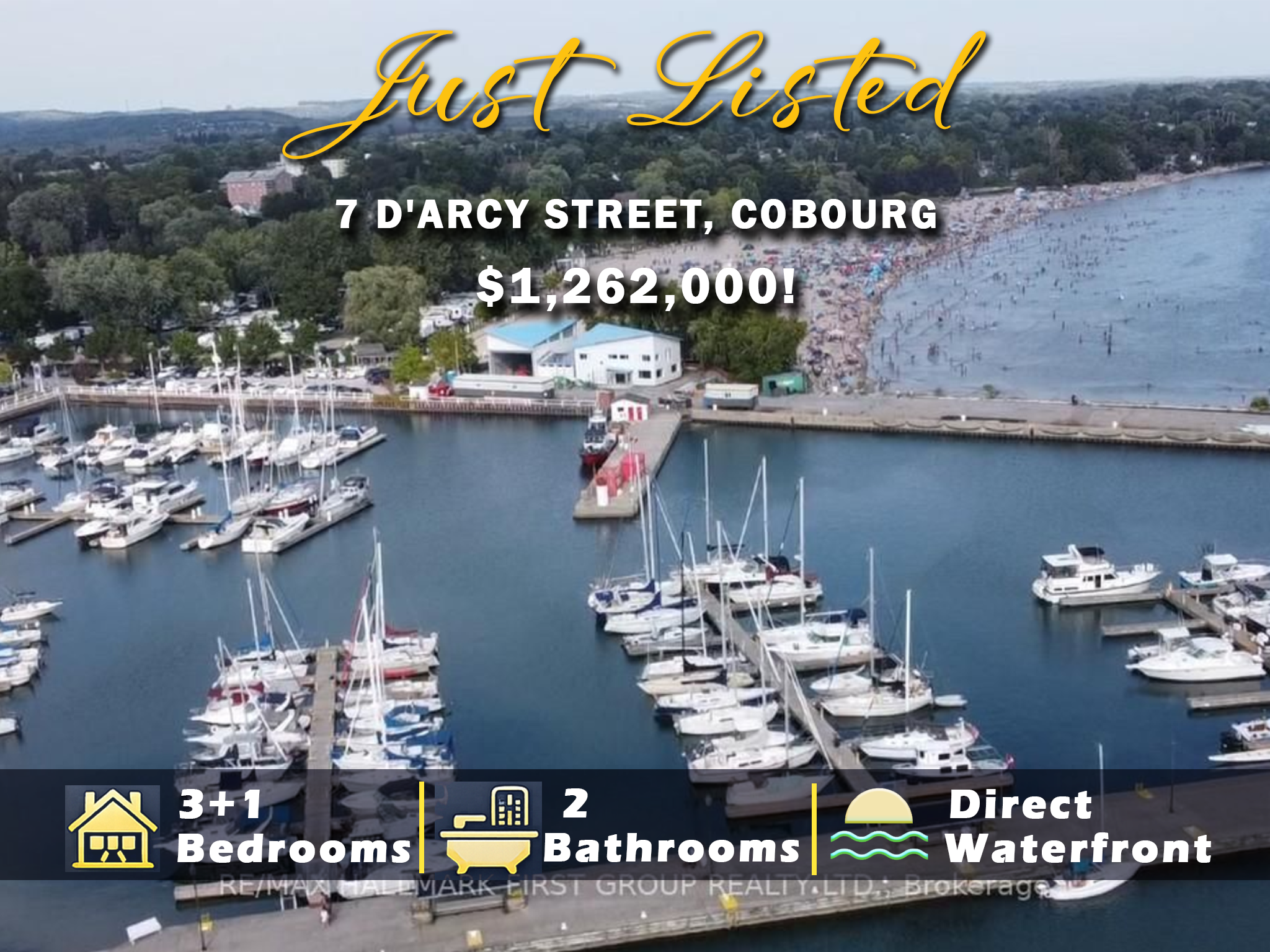 Just Listed in Cobourg – Walk Out to Lake Ontario from Your Backyard