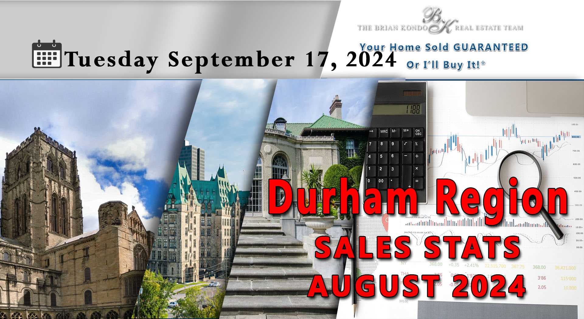 DURHAM REGION SALES STATS AUGUST 2024