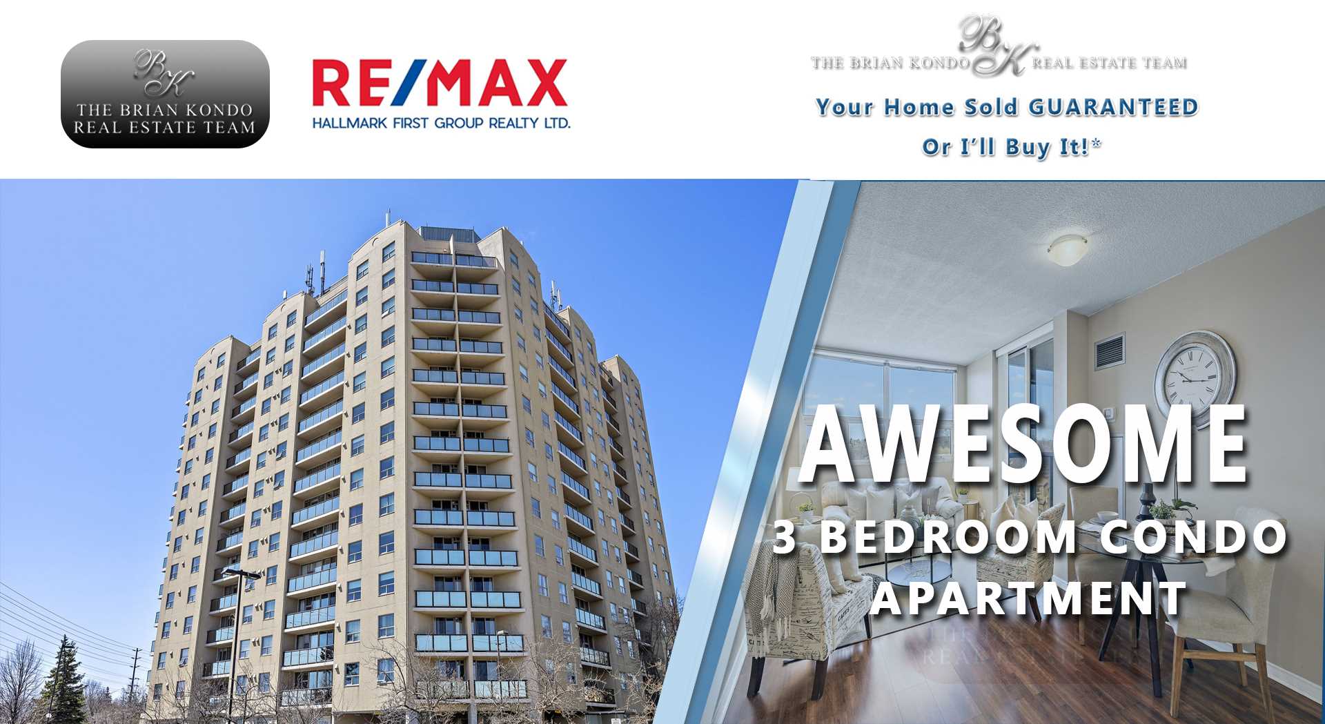 AWESOME 3 BEDROOM CONDO APARTMENT FOR SALE! | The Brian Kondo Real Estate Team