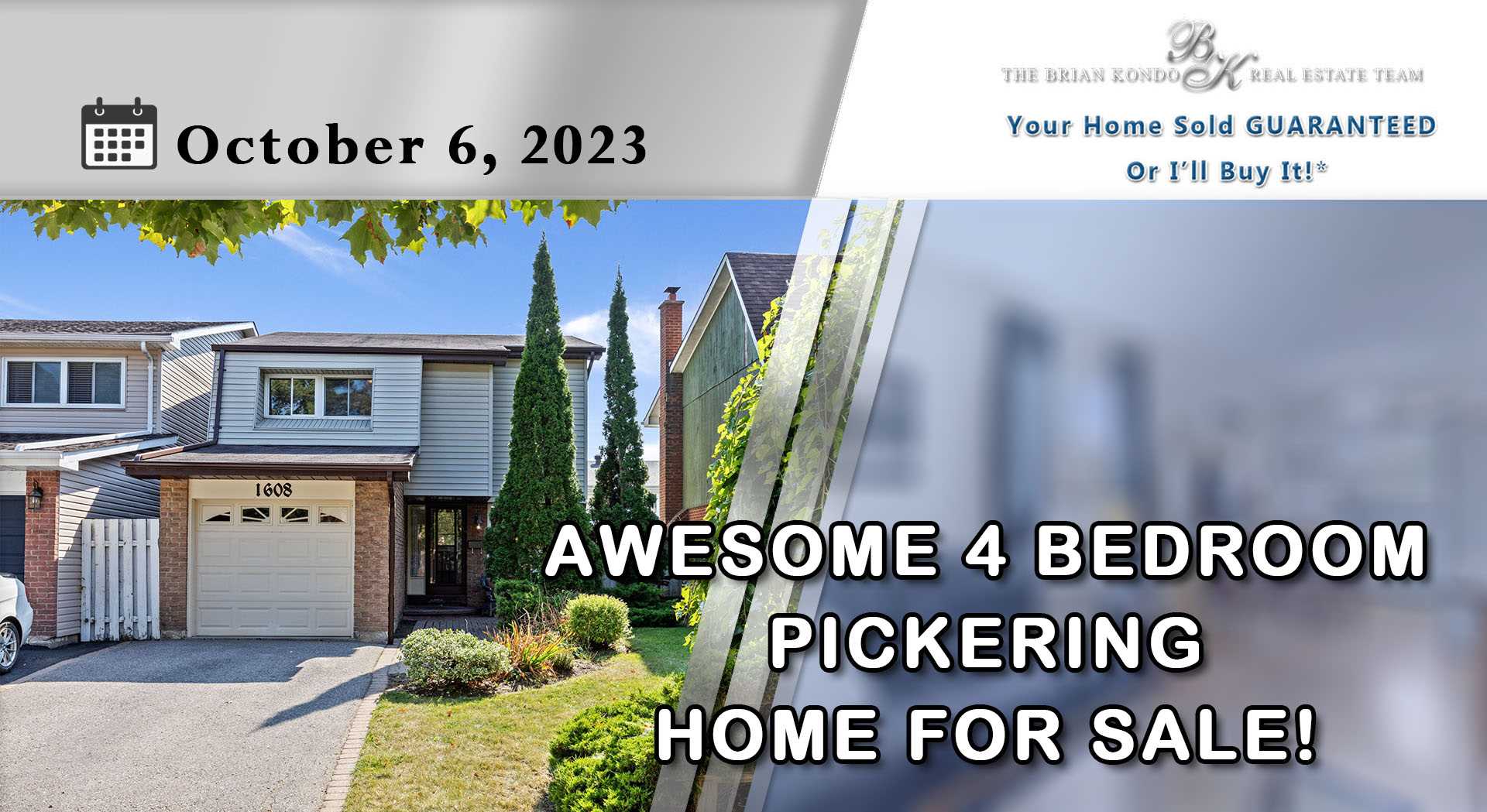 AWESOME 4 BEDROOM PICKERING HOME FOR SALE!