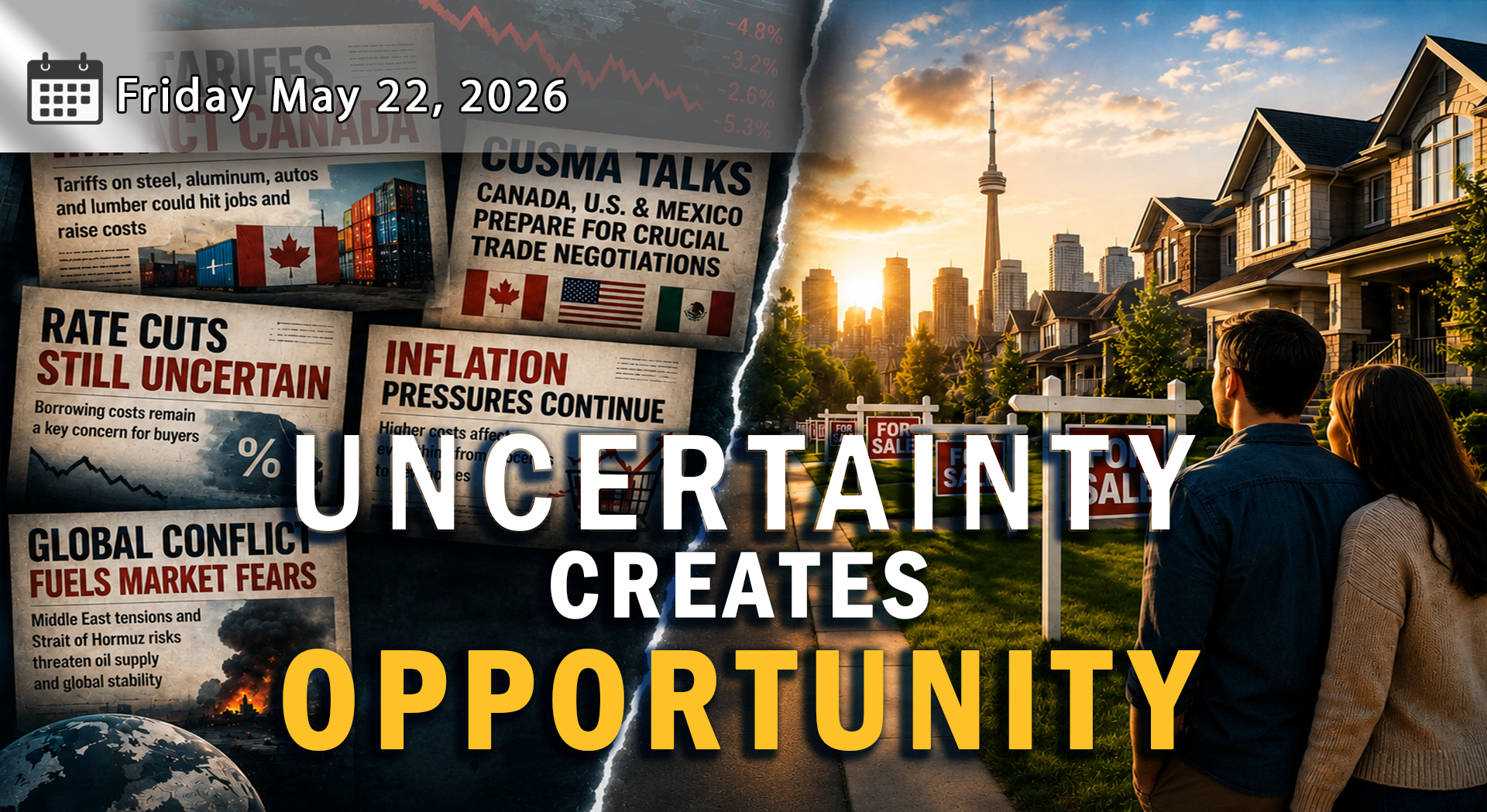 How Tariffs, Interest Rates, CUSMA Talks and Global Conflict Are Affecting the Housing Market
