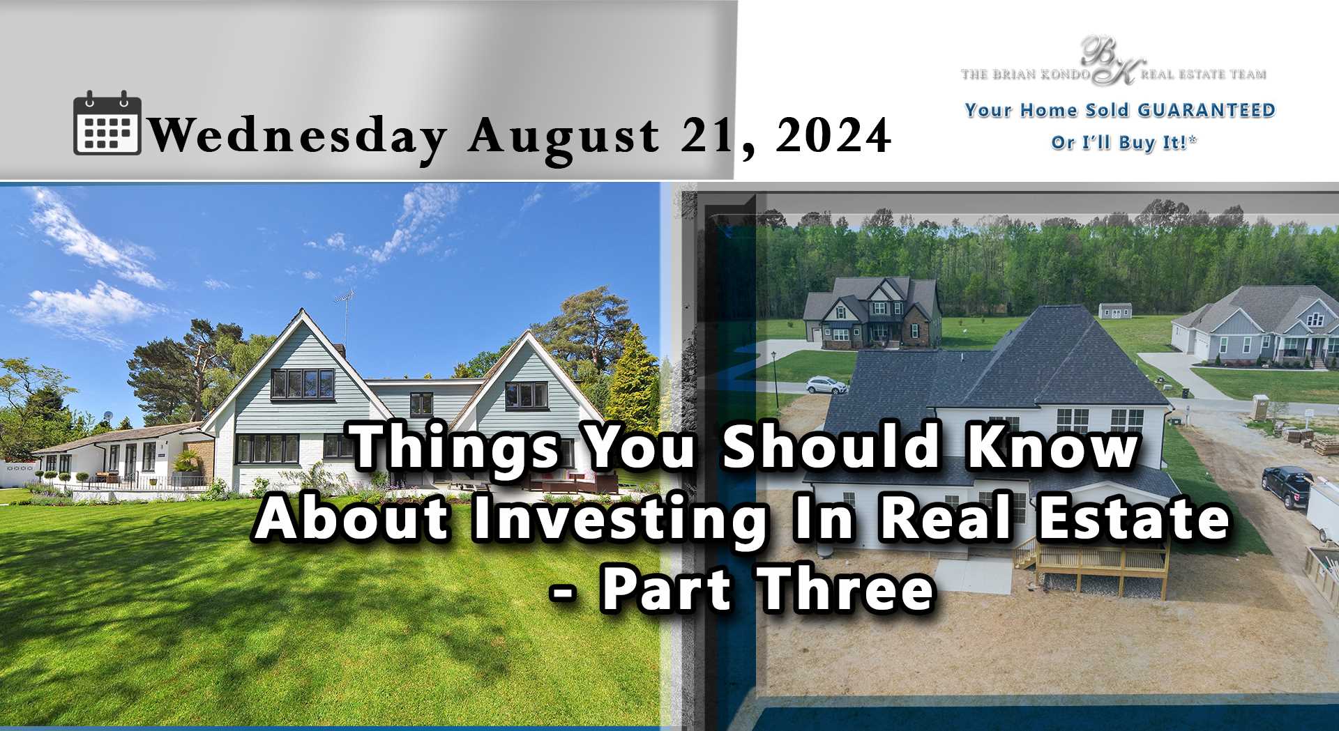 Things You Should Probably Know About Investing In Real Estate - Part Three