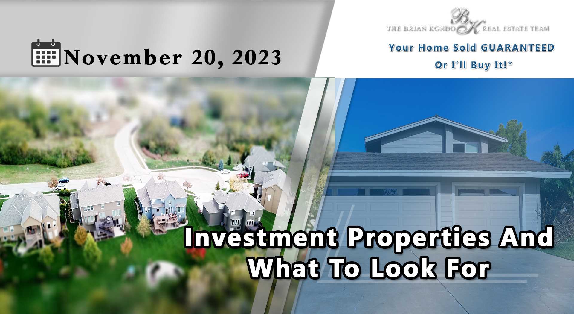 Investment Properties And What To Look For