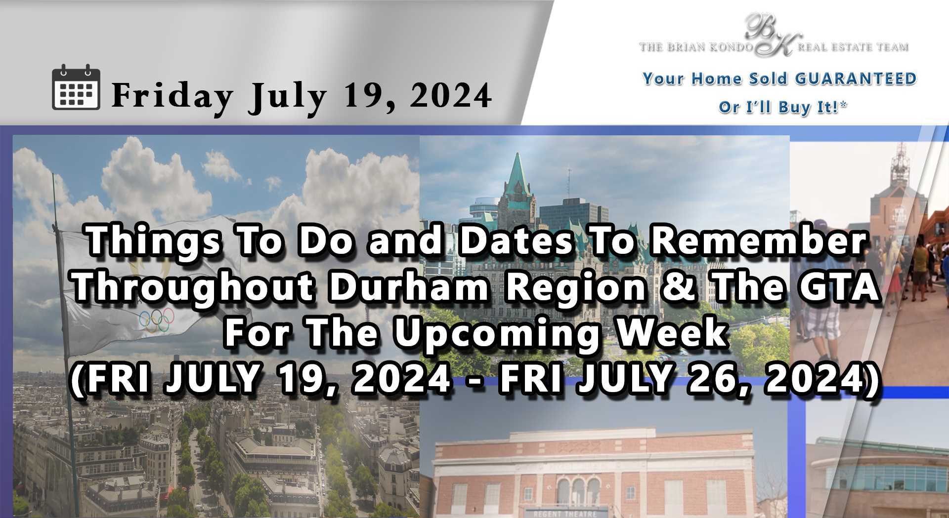 Things To Do and Dates To Remember Throughout Durham Region and The GTA For The Upcoming Week