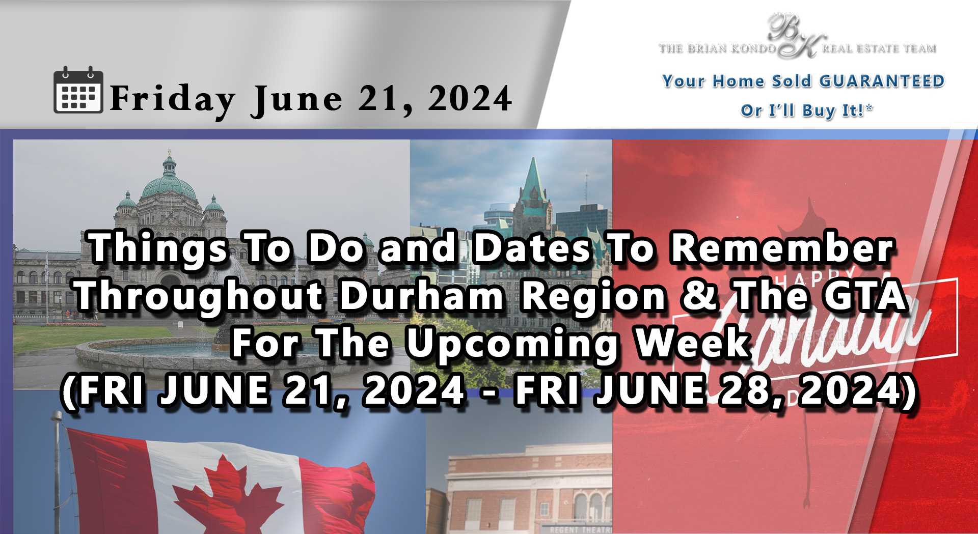 Things To Do and Dates To Remember Throughout Durham Region and The GTA For The Upcoming Week