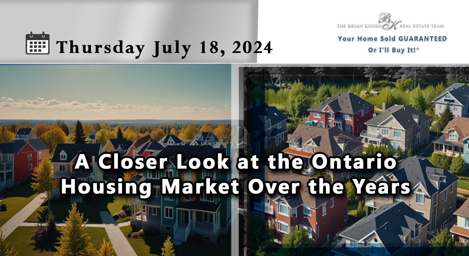 A Closer Look at the Ontario Housing Market Over the Years