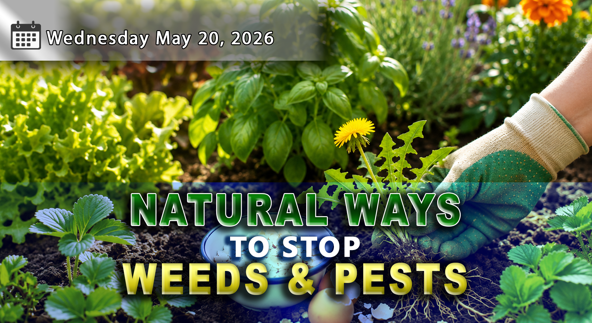 Chemical-Free Ways to Keep Weeds and Pests Out of Your Garden This Summer